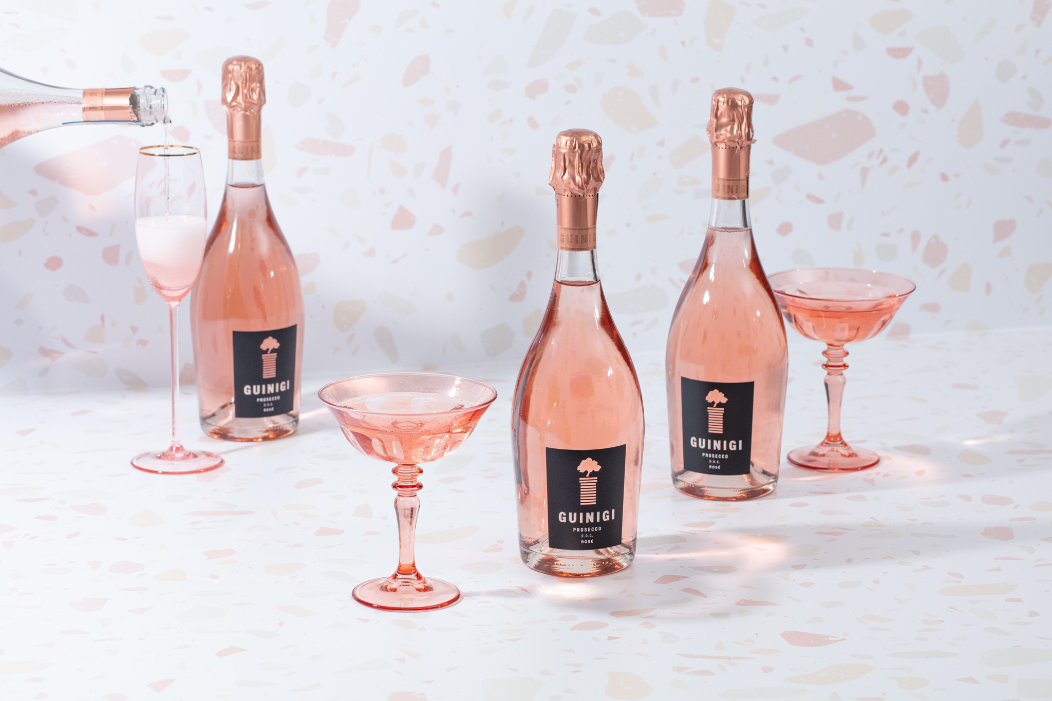 A bottle of the Guinigi Wines prosecco rose doc: Guinigi Wines debuts Prosecco Rosé D.O.C. in time for national Prosecco day