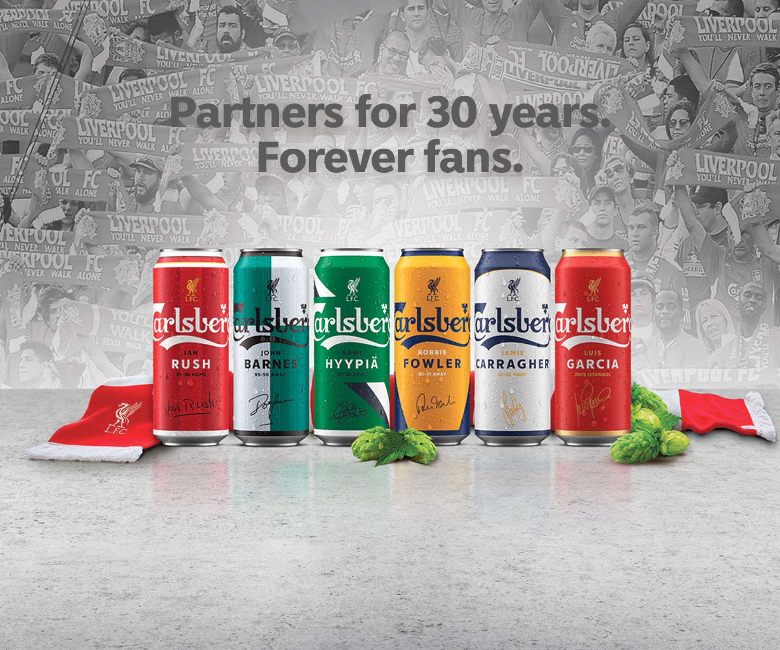 Carlsberg unveils cans inspired by Liverpool FC legends