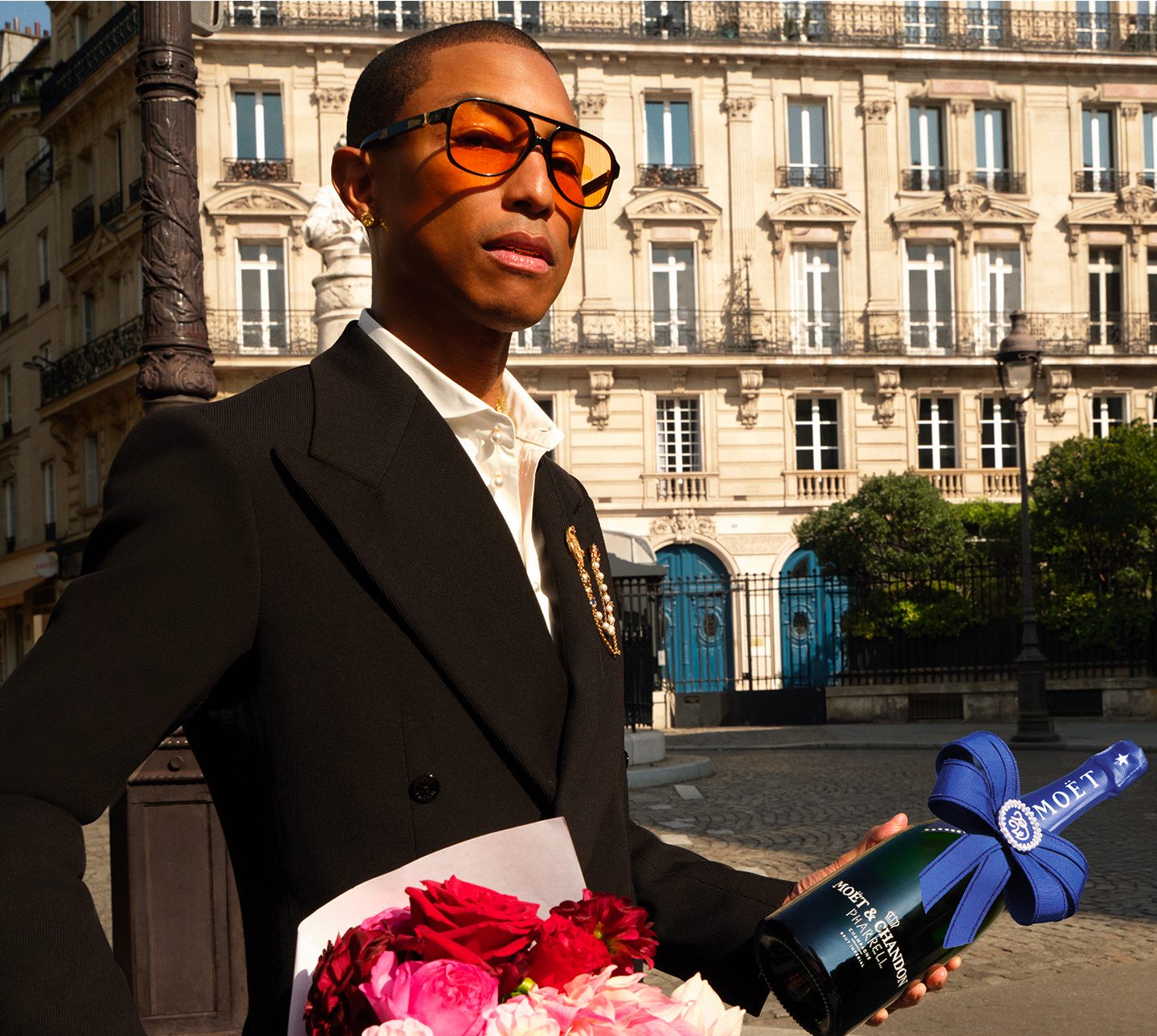 Pharrell Williams debuts Champagne collaboration