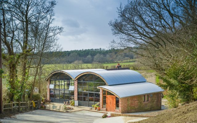 Sedlescombe Vineyard exterior, one of two English vineyard gems for sale.